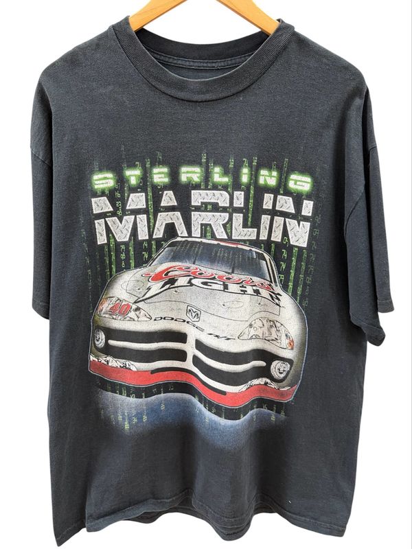 Vintage 2001 Sterling Marlin NascarTee Size XL 24x30