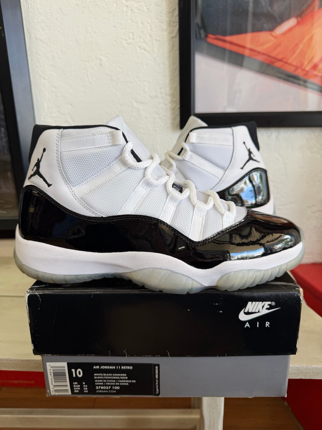 Lightly Worn Jordan 11 Retro Concord (2018) Size 10