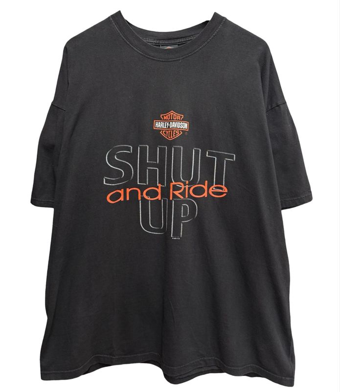 Early 00s Harley Davidson Chunky River Meridian,MS Tee Size 2XL