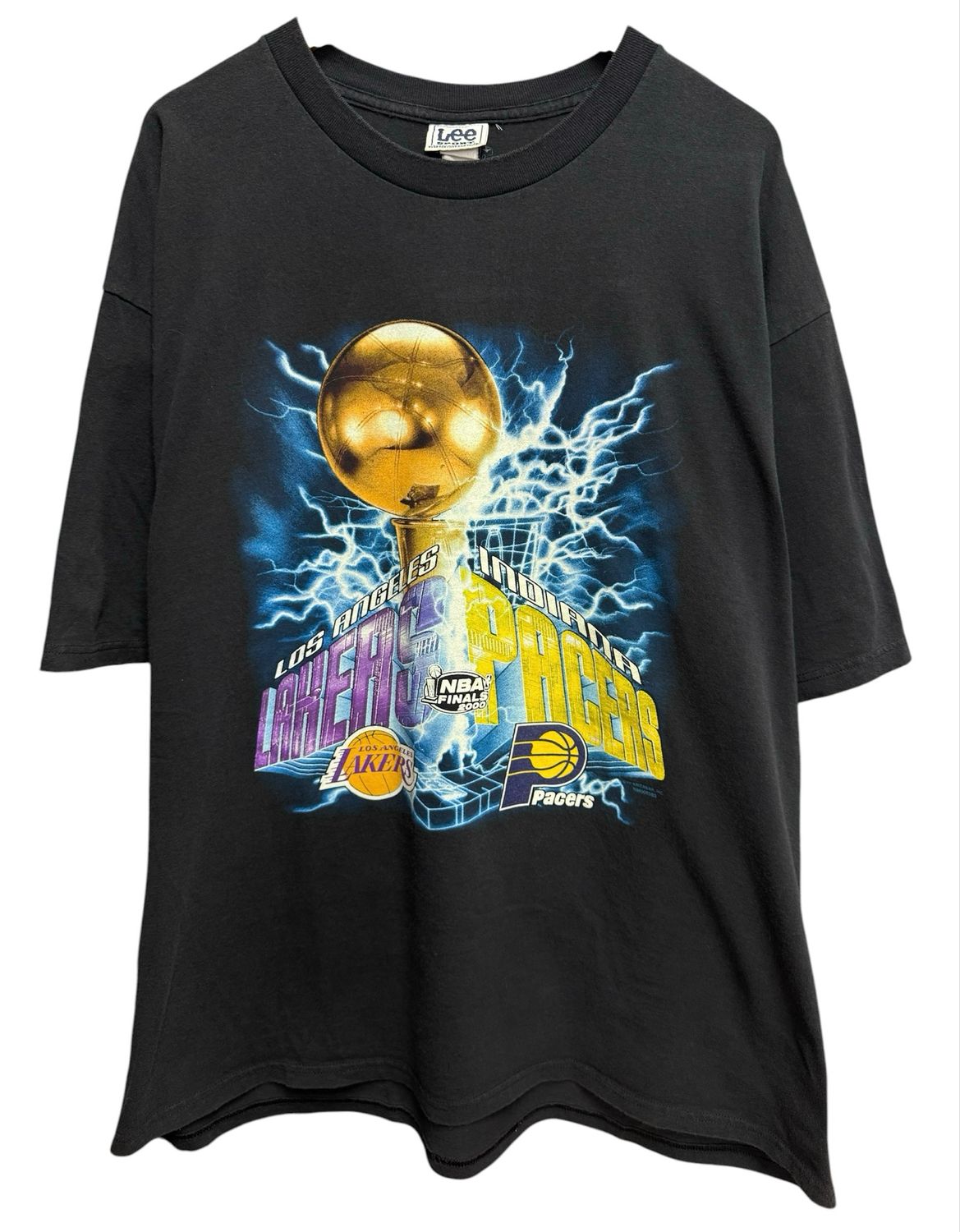 Pre Owned NBA Finals 2000 Lakers Vs Pacers Tee Size 2XL