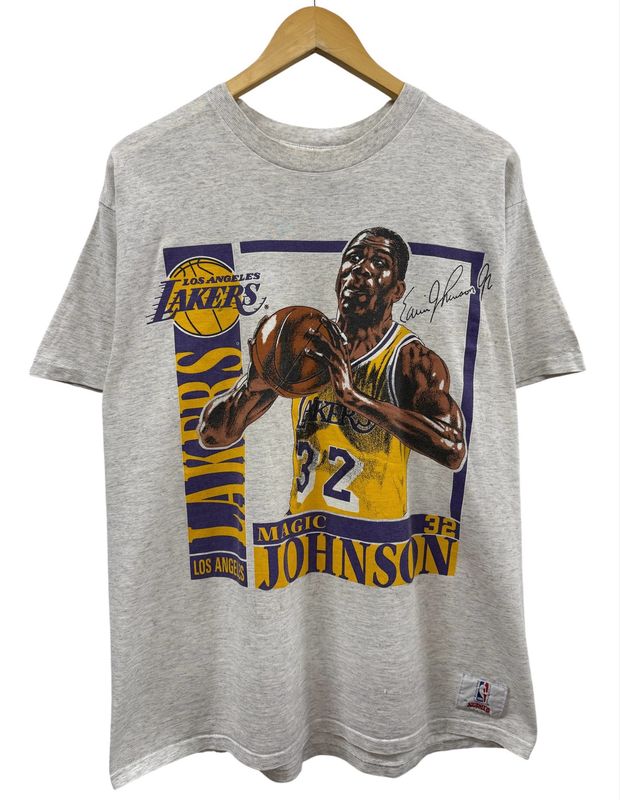 Vtg Nutmeg Lakers Magic Johnson Tee Size XL