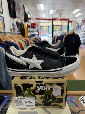 Vans Knu Skool Bape Camo Black Size 9.5 (Pre-Owned)