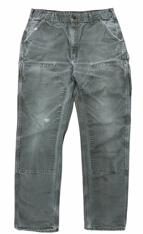 Vintage Carhartt Double Knees Olive Distressed 36x34