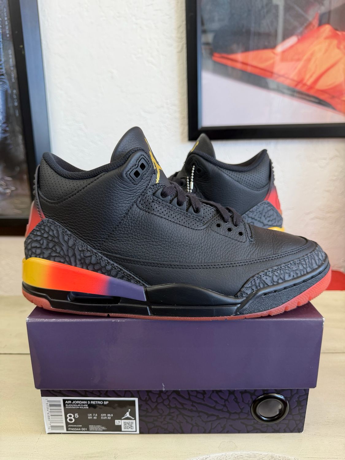 Jordan 3 Retro J Balvin Rio Size 8.5 (WORN)