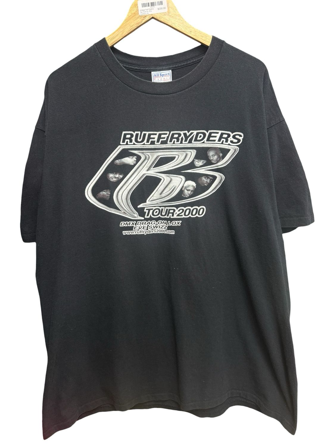 Vintage Ruff Ryders Tee Size XL (Pre-Owned)