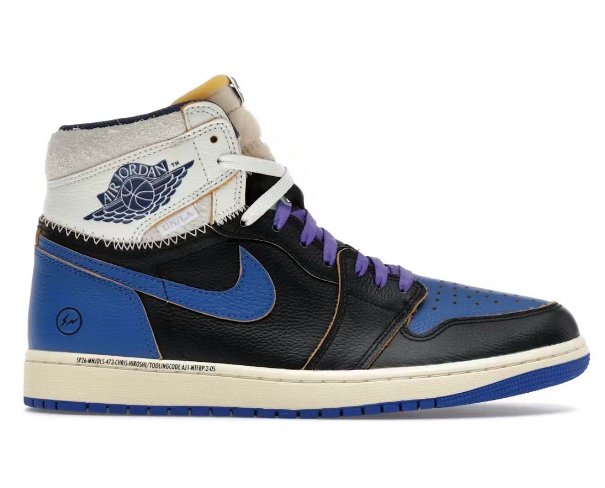 Jordan 1 Retro High OG SP Fragment x Union LA Sport Royal Size 10.5 (NEW)