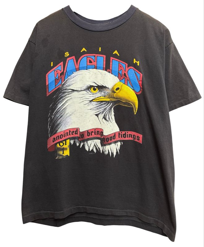Vintage Isaiah Eagles Tee Size L 23x29