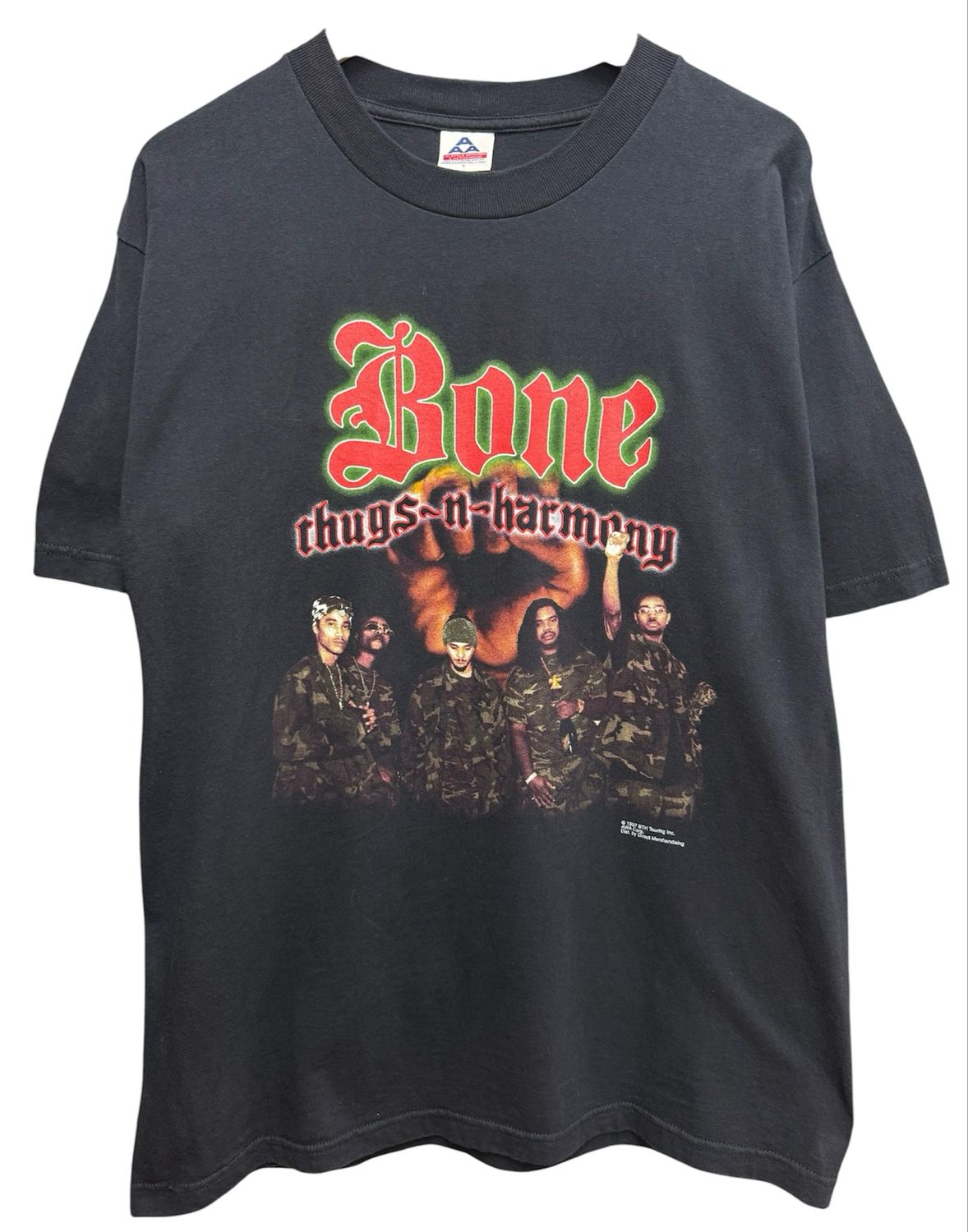 Vtg 1997 Bone Thugs-N-Harmony "Art of War" Tee Size L 21x31