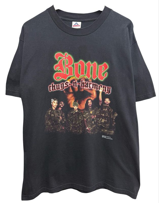 Vtg 1997 Bone Thugs-N-Harmony "Art of War" Tee Size L 21x31