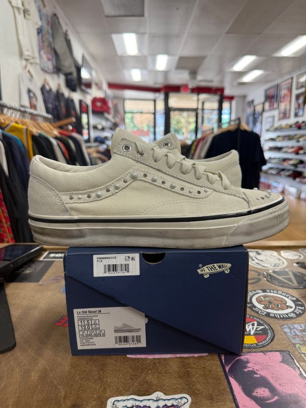 Pre Owned Vans OTW Old Skool 36 Pearlized Pack Marshmallow Size 11.5