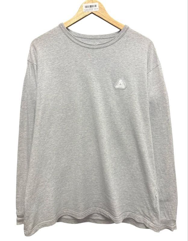 Pre Owned Palace Basic Longsleeve Black,Grey Size L