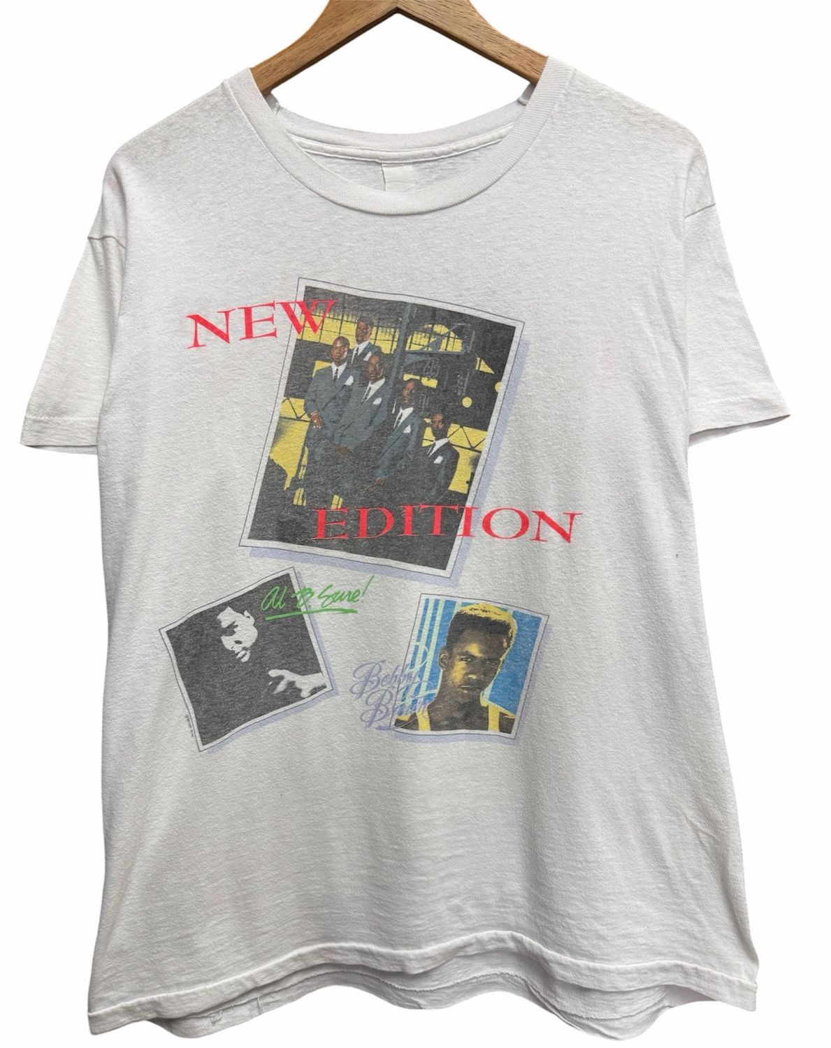 Vintage 1988 New Edition Tee Size Large 22x29