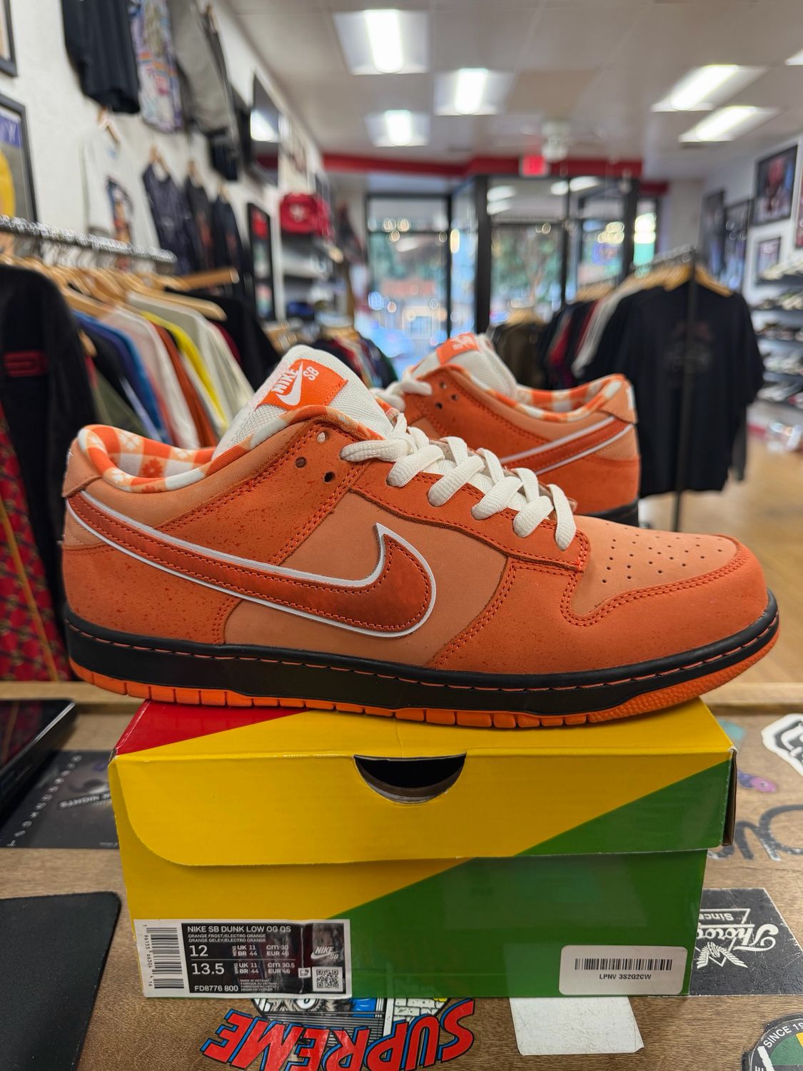 Nike SB Dunk Low Concepts Orange Lobster Size 12 (Pre-Owned)