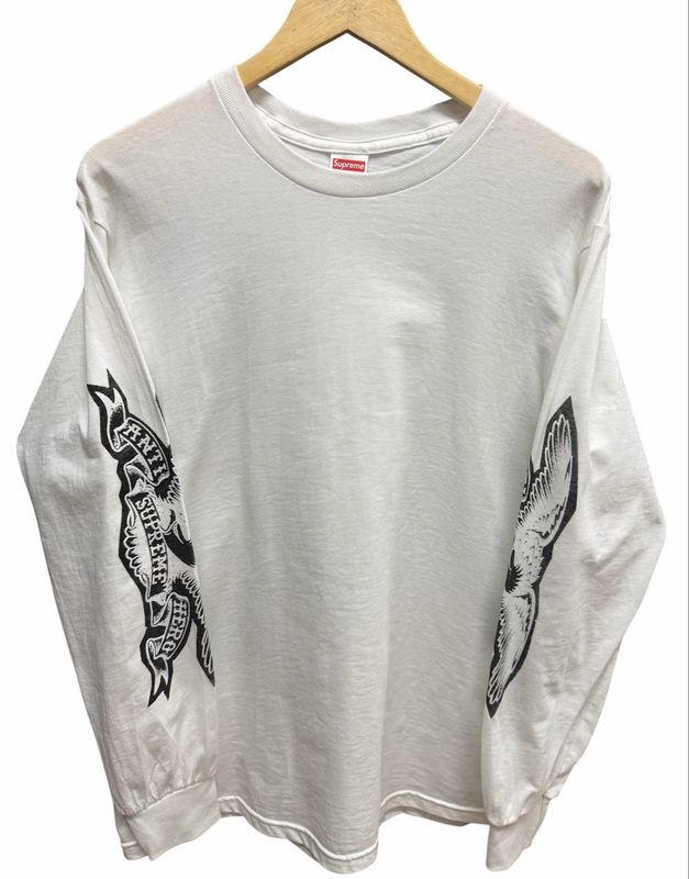 Supreme ANTIHERO Eagle L/S Tee White Size Medium (Lightly Worn)