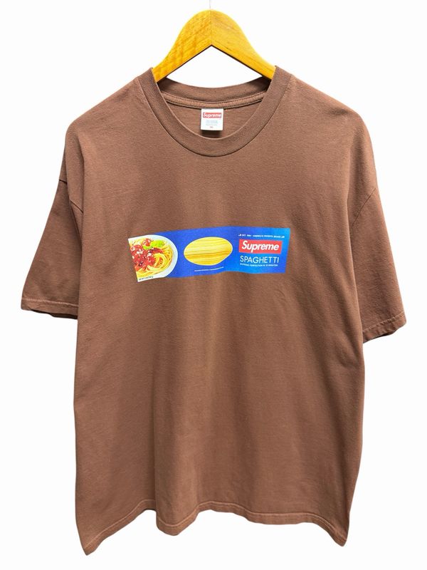 SUpreme Spaghetti Tee Brown Size XL (Pre-Owned)