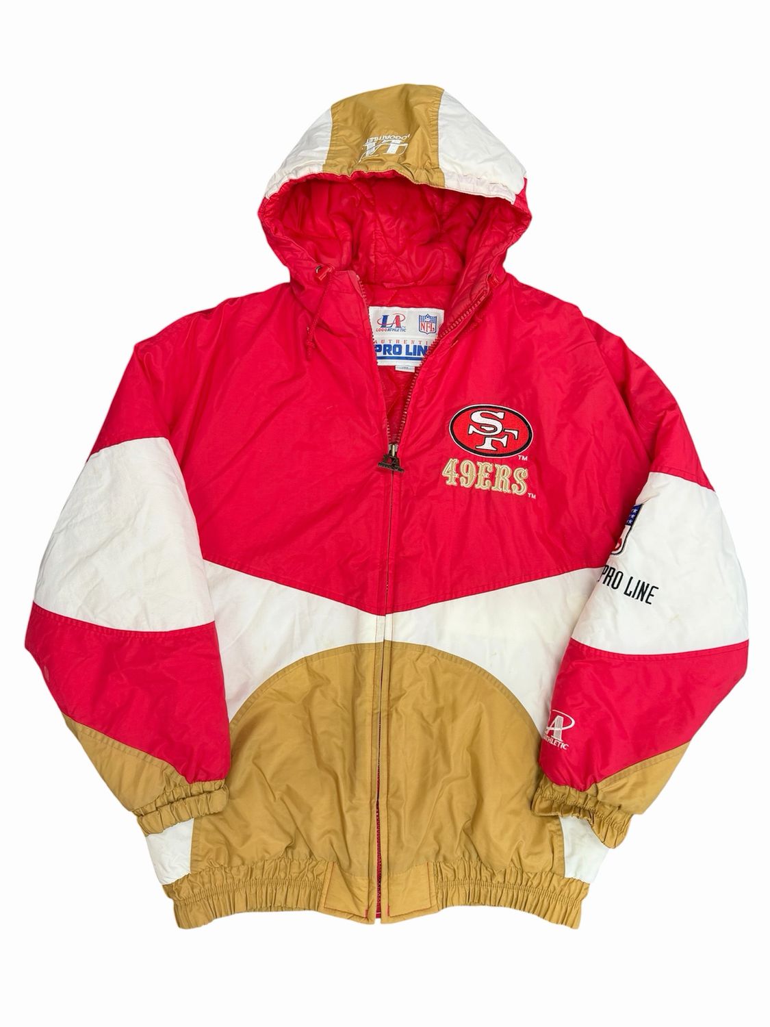 Vintage Sf 49ers Logo Athletic Pro Line Jacket Size Large