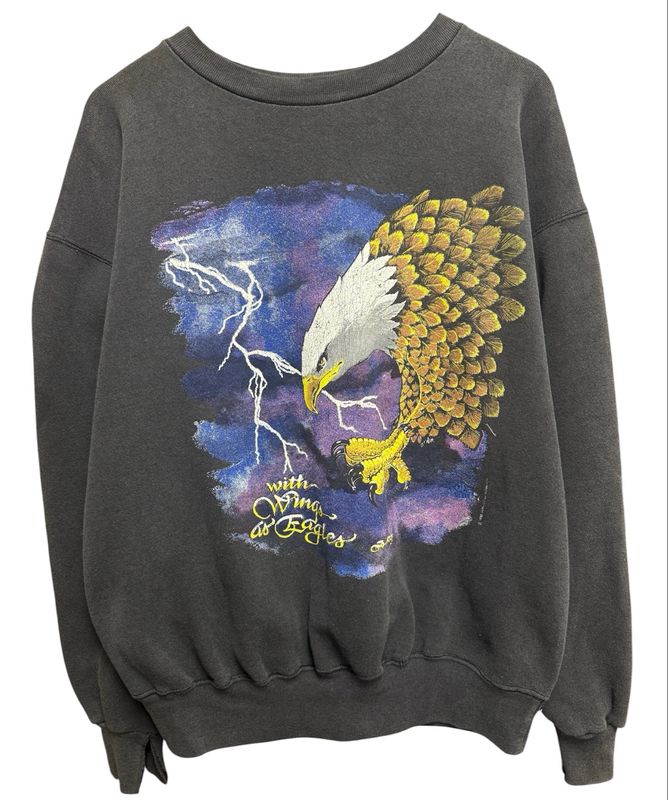 With Wings &amp; Eagles Crewneck Size L (Fits M) 25x27