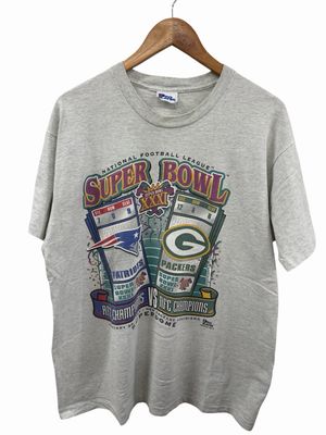 Vintage 1997 Packers v. Patriots Superbowl Tee Size XL 24x31