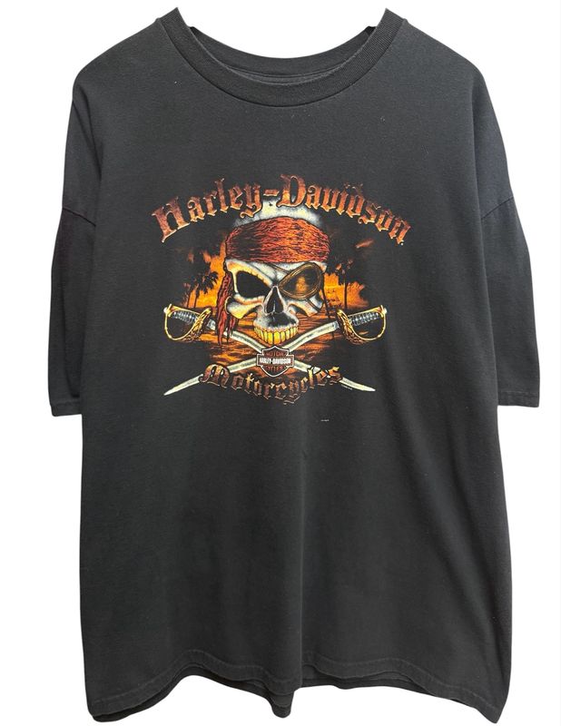 Early 00s Harley Davidson Orlando Florida, USA Tee Size 2XL 25x31