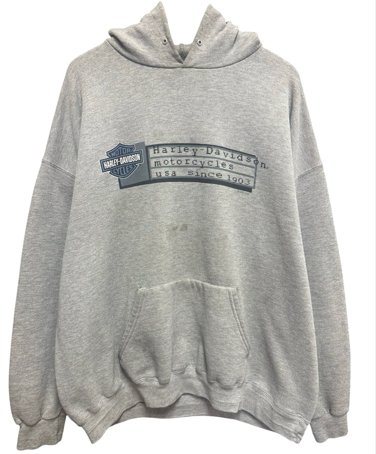 Vtg Harley Davidson Stockton,CA Hoodie Size 2XL 27x30