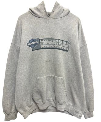 Vtg Harley Davidson Stockton,CA Hoodie Size 2XL 27x30