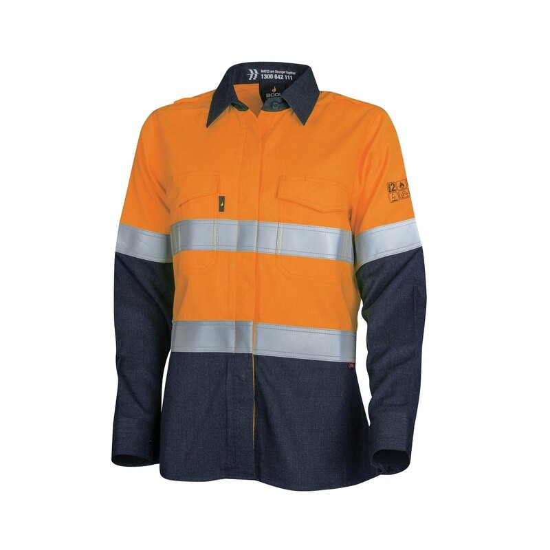 Bool Womens FR Regular Weight PPE2 Hi Vis Shirt - BWW2590T1