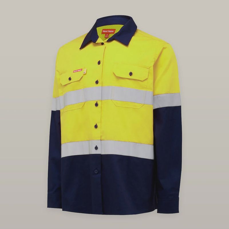 Hard Yakka Womens LS Hi Vis Shirt - Y08805