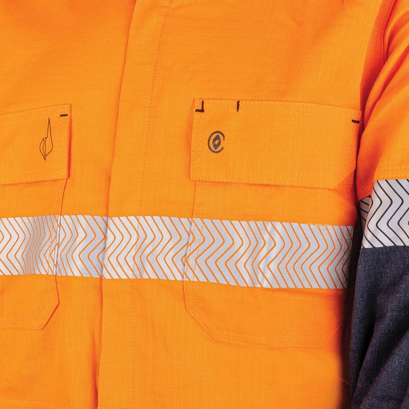 Bool Ultra Light Weight PPE2 Two Tone FR Shirt With Segmented FR Reflective Tape