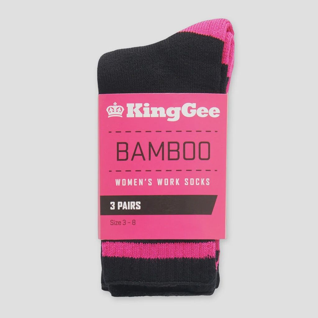 King Gee Women&#39;s Bamboo Socks 3Pack - K49015