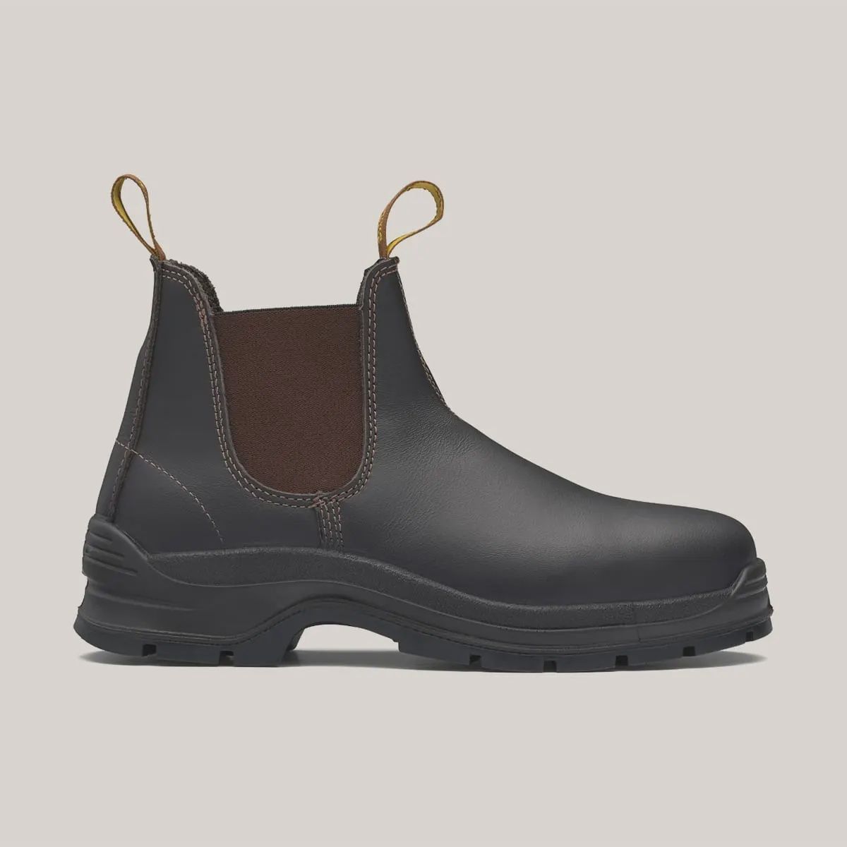Blundstone Unisex Elastic Sided Safety Boot - Brown