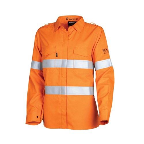 Womens Lightweight PPE2 FR Shirt with Loxy Reflective Tape