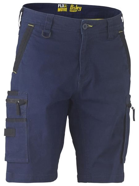 Flx &amp; Move Stretch Canvas Zip Cargo short - BSHC1330