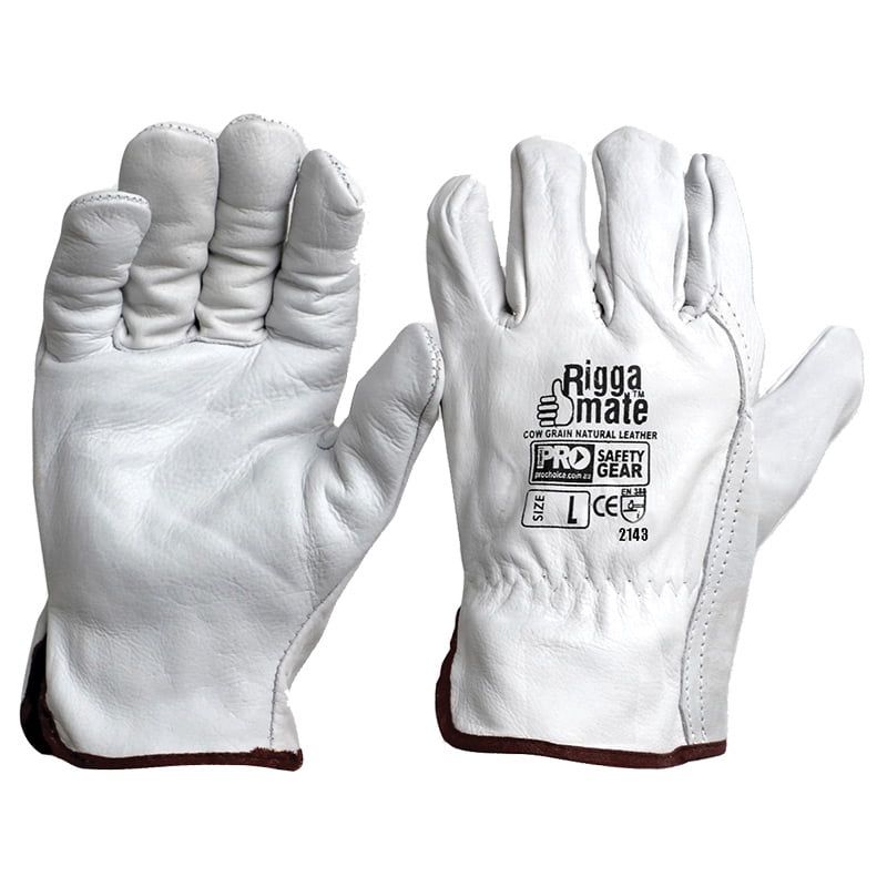 Pro Choice RiggaMate Natural Cowgrain Gloves