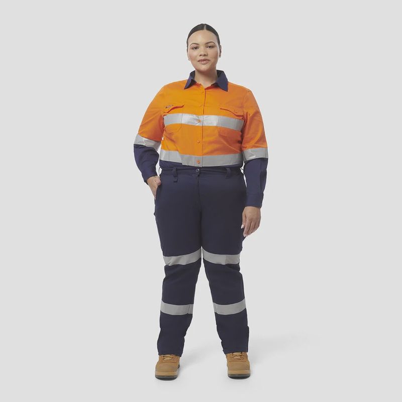 King Gee Ladies Stretch Biomotion Reflective Work Pants