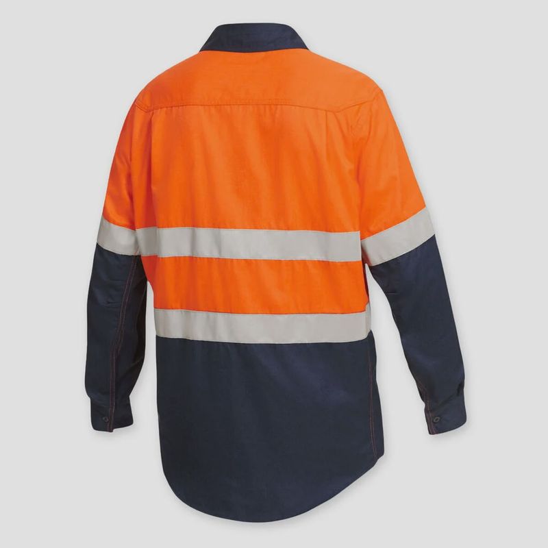 King Gee FR Hi Vis Spliced LS Shirt Tape - K84000