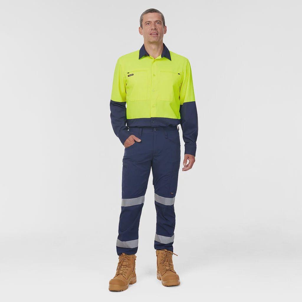 KingGee Mens Drycool Taped Lightweight Stretch Cargo Pockets Pant K53004