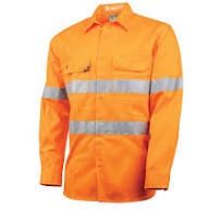 Lightweight Vented Hi-Vis Drill Shirt with Reflective Tape