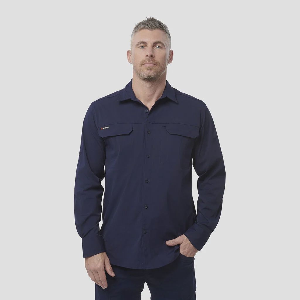 King Gee Drycool Lightweight Stretch Long Sleeve Work Shirt K14023