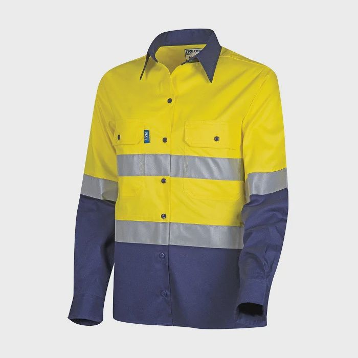 Tru Brand Lightweight Womens Hi-Vis Shirt With Reflective Tape m- csw2000t3