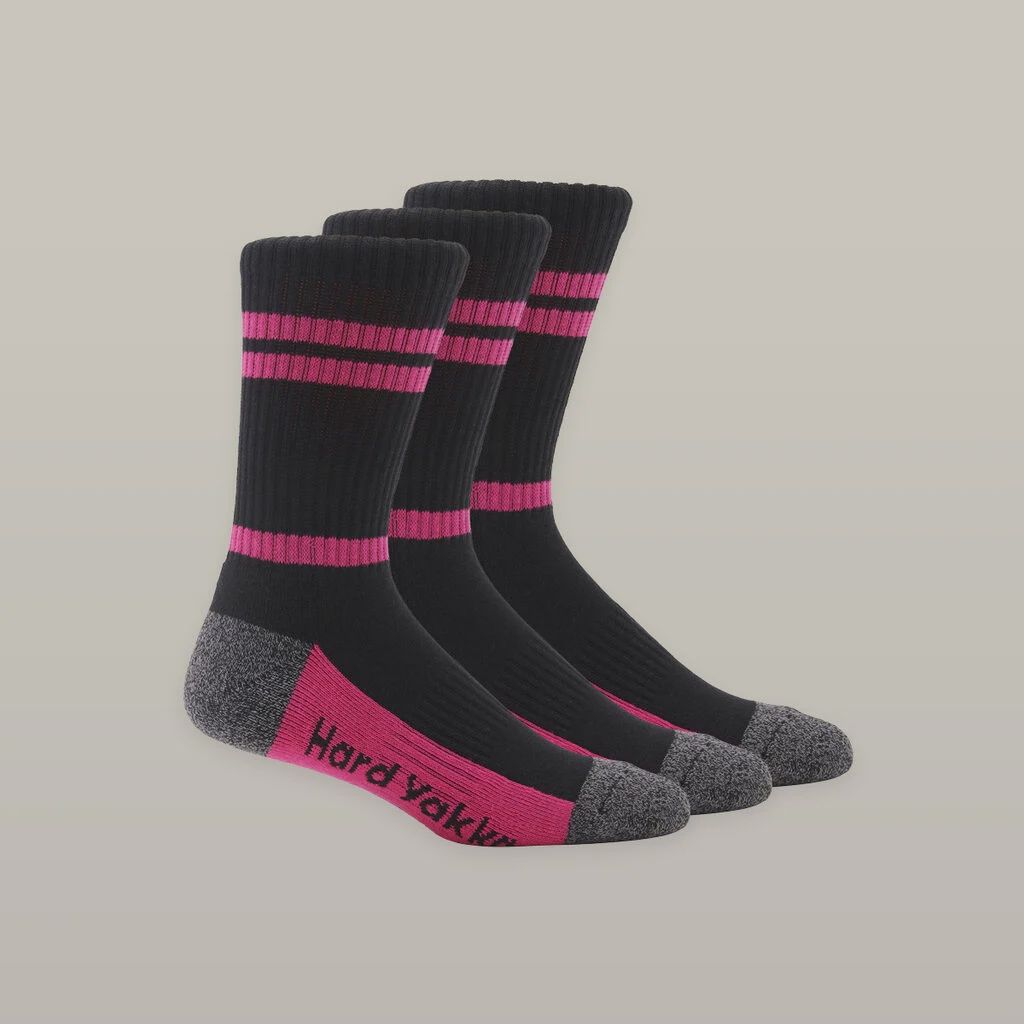 HARDYAKKA  WOMEN'S 3PK CREW SOCK Y08606