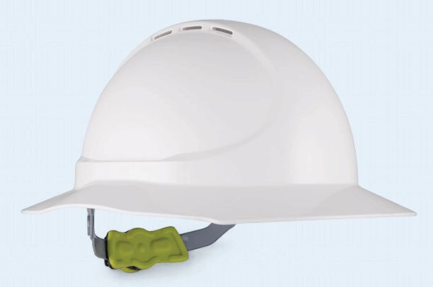 Force360 GT11 Type 1 ABS Vented Broad Brim Hard Hat with Ratchet Harness
