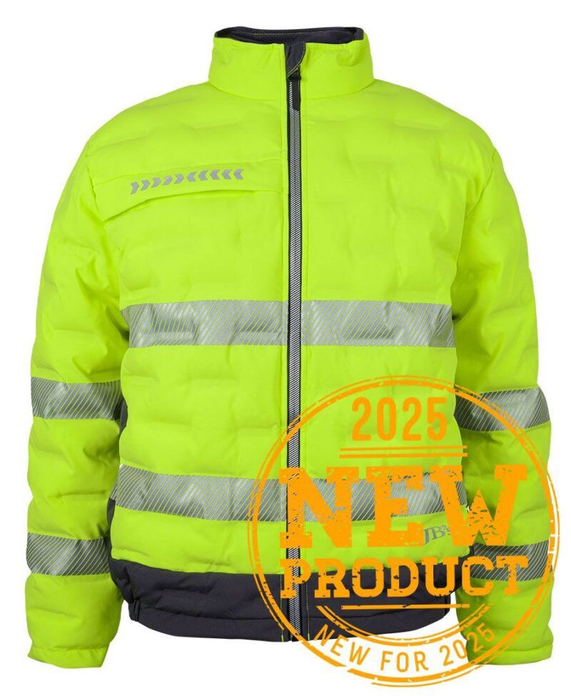 JB's HV (D+N) GRAPHENE PUFFER JACKET LIME/CHARCOAL-2XL