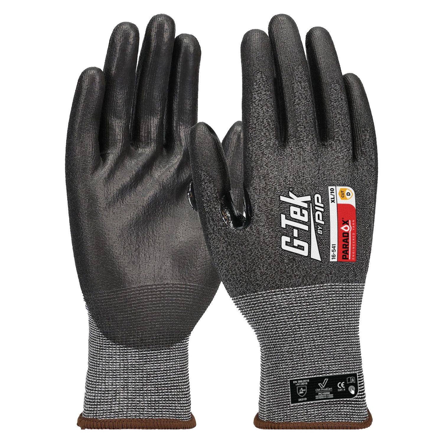 G-Tek® 16-541 16-541 Cut Resistant Gloves, Polyurethane Coating, ANSI Cut-Resistance Level: A4