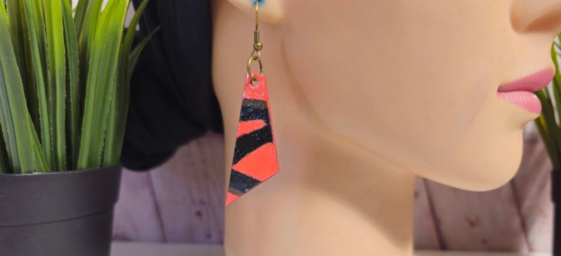 Hand-Painted Dangle Earrings