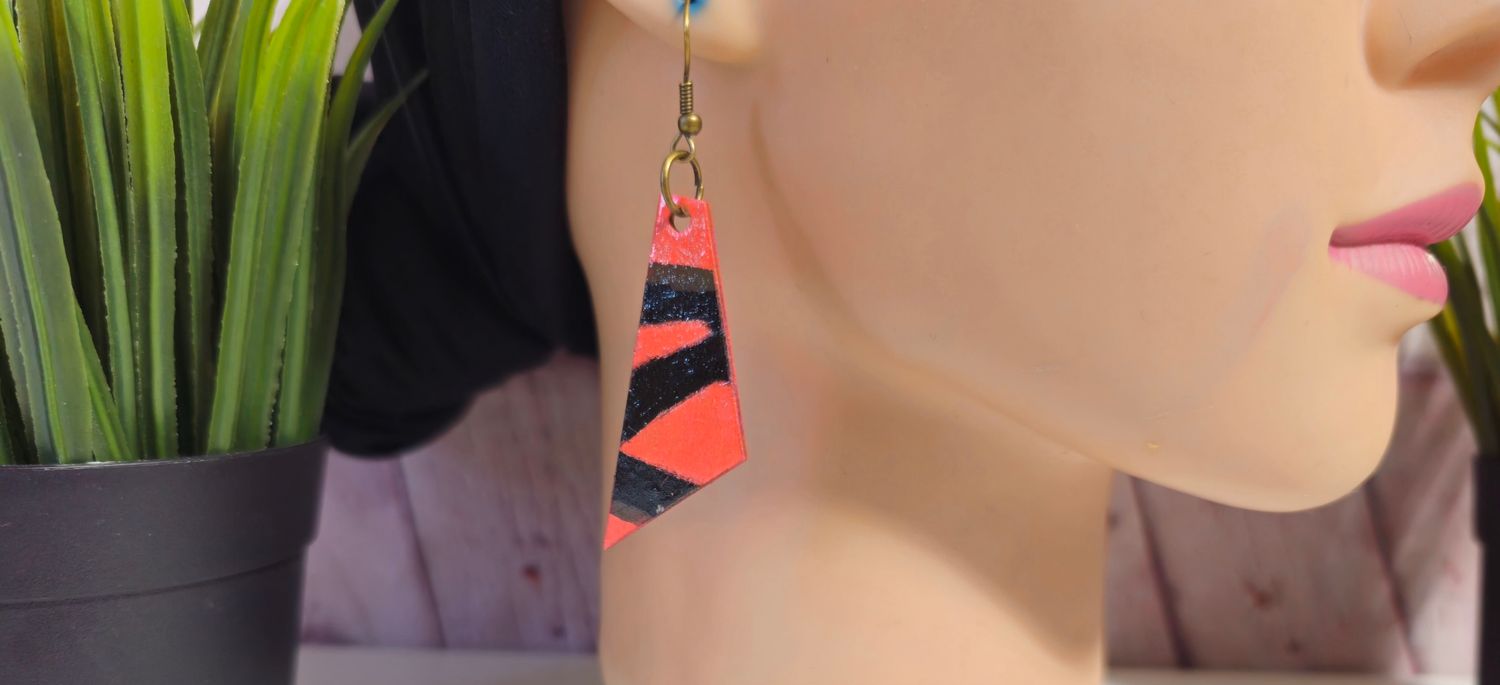 Hand-Painted Dangle Earrings
