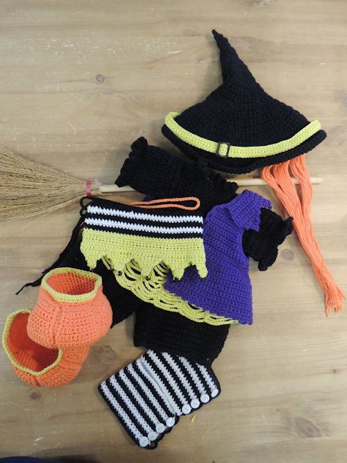 XXL Funny kledingset Witch Carry