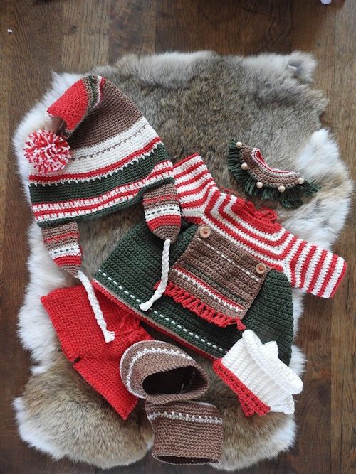 XXL Funny kledingset Chrismas Classic