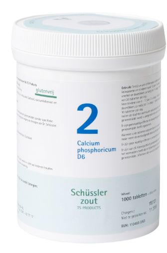 Schussler celzout nr. 2 Calcium phosphoricum 1000 tabletten
