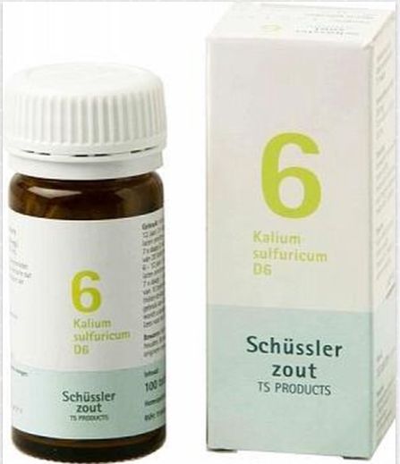 Schussler celzout nr. 6 Kalium sulfuricum 100 tabletten