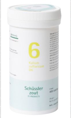 Schussler celzout nr. 6 Kalium sulfuricum 400 tabletten